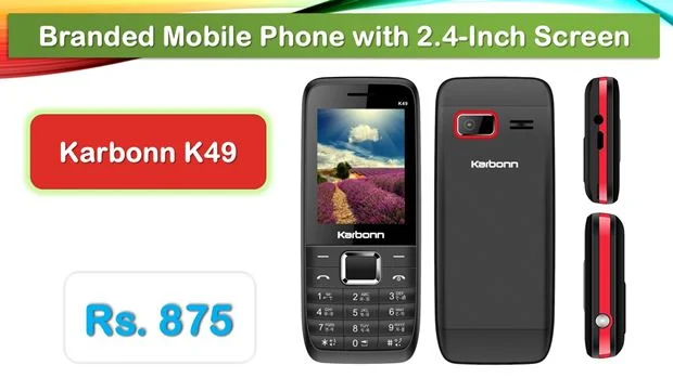 Karbonn K49 Mobile Phone in 900 Rupees