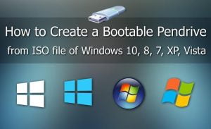 How to Make bootable Pendrive for Windows from ISO file