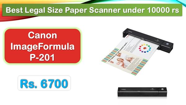 Canon ImageFormula P201 Legal size paper scanner
