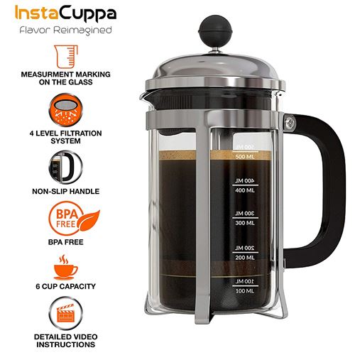 InstaCuppa French Press Coffee Maker