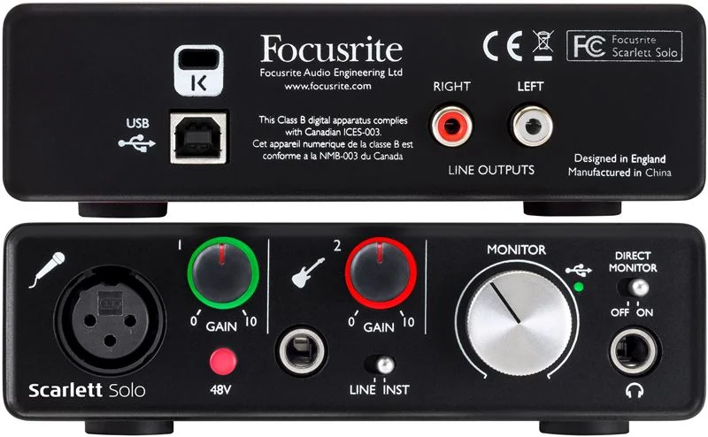 Focusrite Scarlett SOLO USB Audio Interface