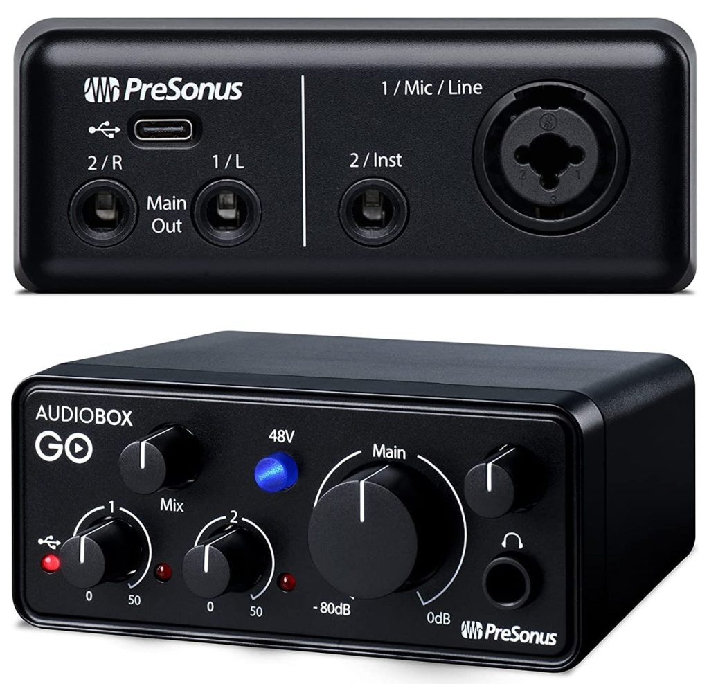 PreSonus AudioBox Go Audio Interface-min