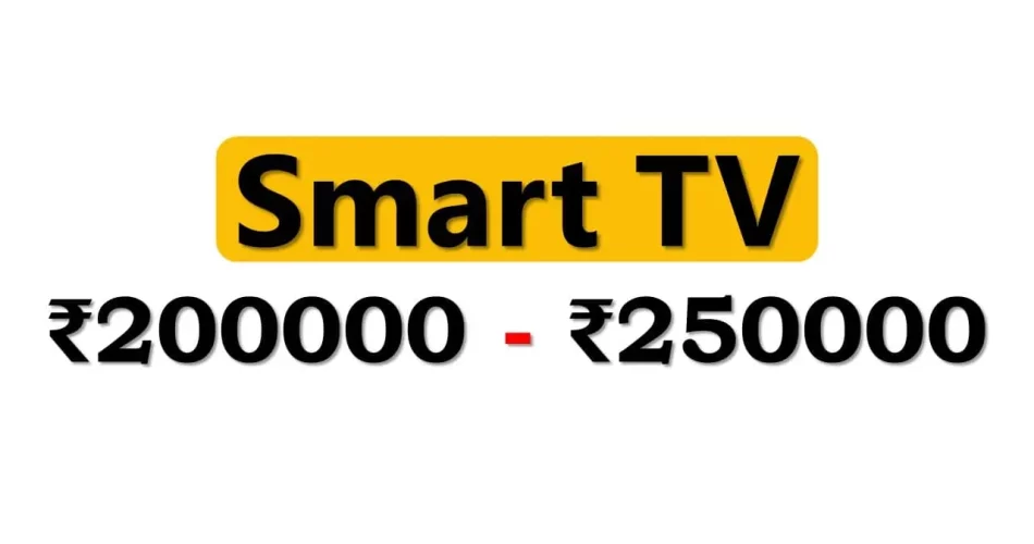 Top Smart TVs under 250000 Rupees in India Market
