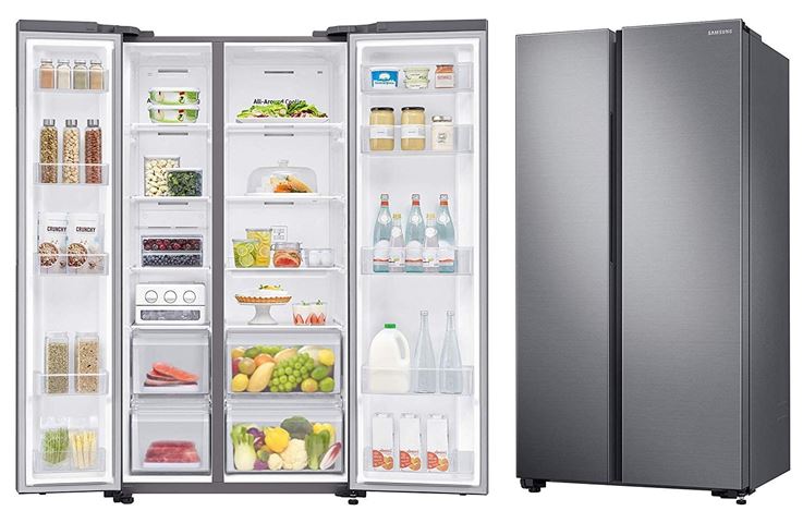 700-Liter SAMSUNG Side-by-Side Refrigerator RS72R5001M9TL