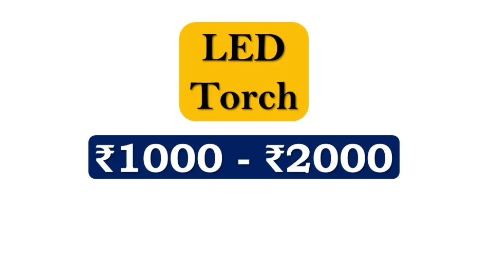 Best Rechargeable LED Torch under 2000 Rupees in India Market