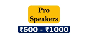 Top Speakers under 1000 Rupees in India Market
