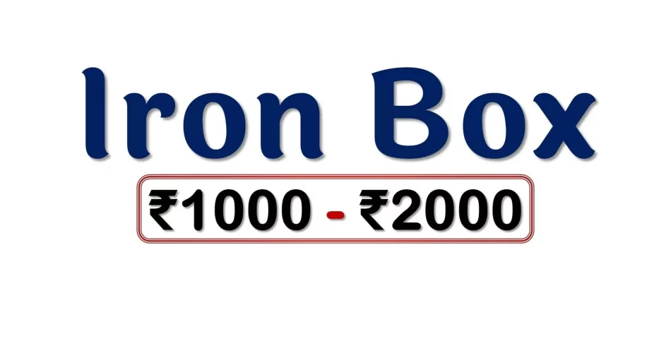 Best Iron Boxes under 2000 Rupees in India Market