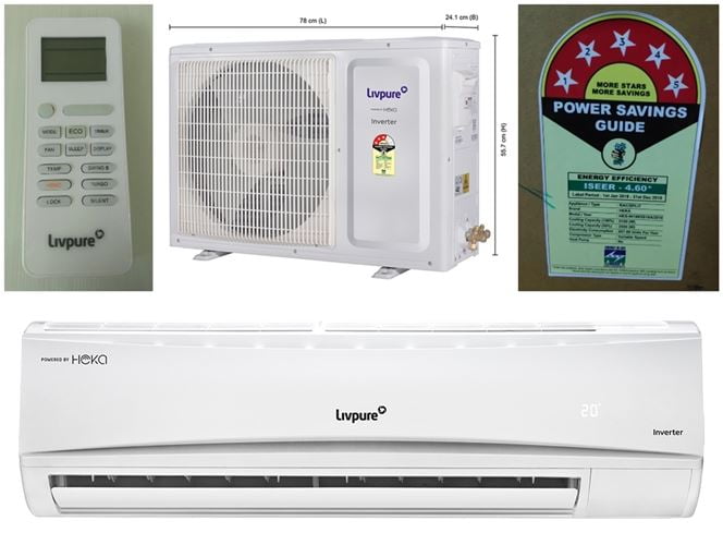 Livpure 3 Star Split Inverter AC with Wi-fi Connect