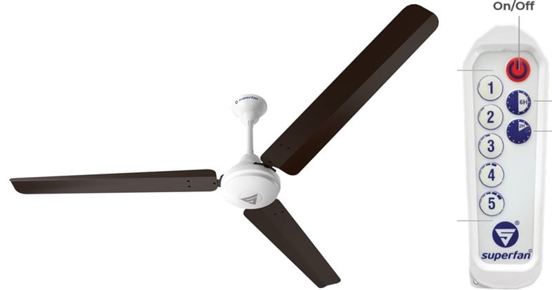Superfan Super V1 1400-mm Ceiling Fan with Bldc Motor and Remote Control