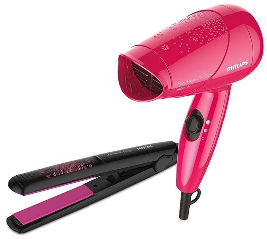 Philips HP8643 Styling Kit with Hair Straightener and Hair Dryer
