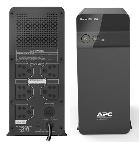 1100VA APC BX1100C UPS for Gaming Systems