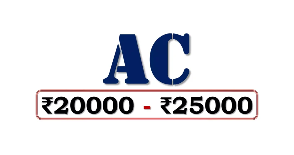 Best Air Conditioners under 25000 Rupees in Bharat