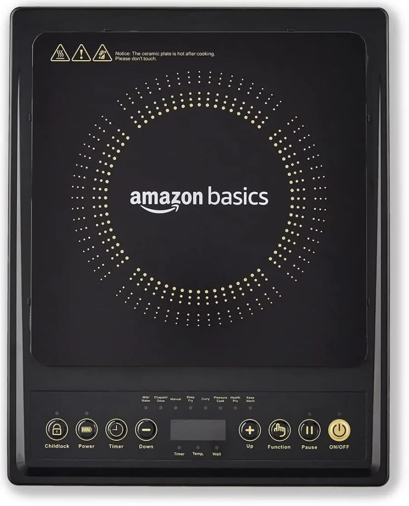AmazonBasics 1200 Watt Induction Cooktop